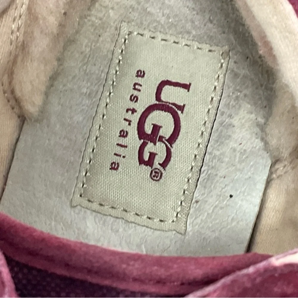 Ugg Taya Canvas Sneakers‎ Burgundy Size 7